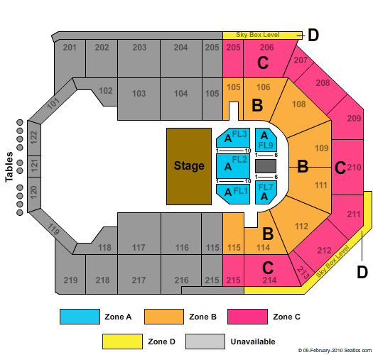 Toyota Arena - Ontario Celtic Woman Zone Seating Chart